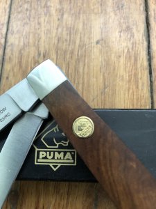 Puma Knife: Puma Rarer Trapper Lock back Knife with Olive Wood Handle