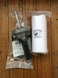 Dummy Launcher: RRT Gun Dog Training Dummy Launcher with White Canvas Dummy