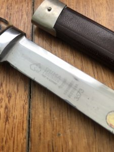 Puma Knife: Puma 1972 Vintage 3573 Boot Knife with Stag Handle & Original Sheath