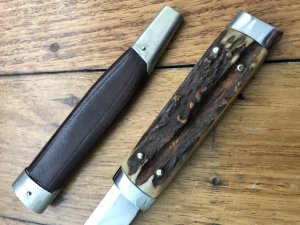 Puma Knife: Puma 1972 Vintage 3573 Boot Knife with Stag Handle & Original Sheath