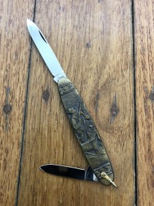 Vintage Armex German Folding Twin Blade Pen Knife