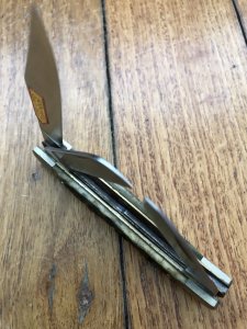 Puma Knife: Puma Stockman Folding Knife with Green Bone Handle