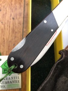 Puma Knife: 1990 Puma 22 0923 Jagdmesser Twin Blade Hunting Pocket Knife with Ebony Handle
