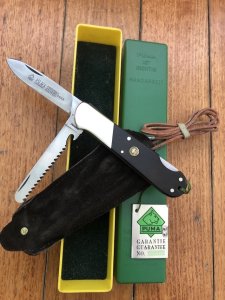 Puma Knife: Puma 22 0921 Jagdmesser Single Blade Hunting Pocket Knife with Ebony Handle