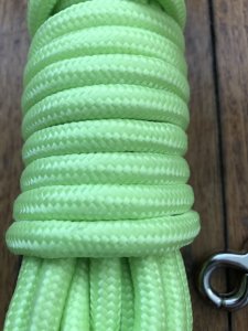 Long Dog Lead: Professional 5 metre Dog Trainer Fluoro Lime Green Lead