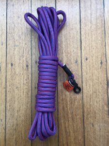 Long Dog Lead: Professional 10 metre Dog Trainer Purple-Blue Fleck Long Lead