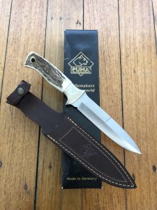 Puma Knife: Puma 2002 Rare Fighter Sambar Stag Model 114003