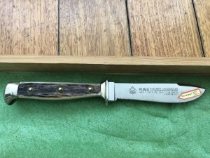 Puma Knife: Puma Vintage Waidbesteck Set (Waidblatt and Nicker) twin knife set #78-91