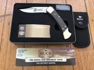 Buck Knife: Buck 110 2015 Boone & Crockett Club Knife Commemorative Set in Collectable Tin