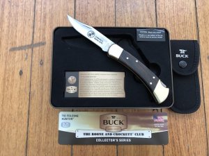 Buck Knife: Buck 110 2015 Boone & Crockett Club Knife Commemorative Set in Collectable Tin