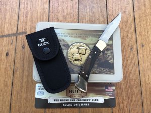 Buck Knife: Buck 110 2015 Boone & Crockett Club Knife Commemorative Set in Collectable Tin