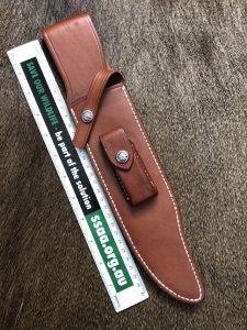 Randall Knives USA: No 12 Sportsman 9" Bowie Leather Knife Sheath with Sharpening Pouch And Sharpening Stone
