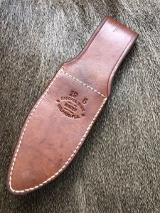 Randall Knives USA: No 19 Bushmaster Leather Knife Sheath with Sharpening Pouch