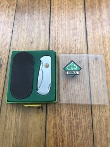 Puma Knife: Puma 4 Star Stainless Mini 1985 Folding Lock Knife with original Pouch and Box