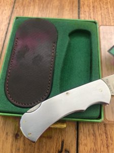 Puma Knife: Puma 4 Star Stainless Mini 1985 Folding Lock Knife with original Pouch and Box