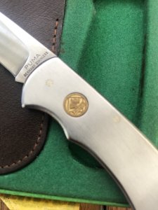 Puma Knife: Puma 4 Star Stainless Mini 1985 Folding Lock Knife with original Pouch and Box