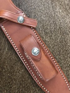 Randall Knives USA: No 7 Fisherman/Hunter Leather Knife Sheath with Sharpening Pouch And Sharpening Stone