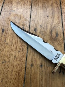 Sheffield English-made Wostenholm I*XL Bowie knife with Sambar Antler Handle