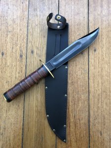 J.NOWILL & SONS  J.ADAMS SHEFFIELD ENGLAND BLACK BLADE ISRAELI COMMANDO KNIFE