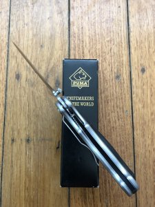 Puma Knife: Puma THUNDER 230600 Plain Edge Linerlock Folding Knife