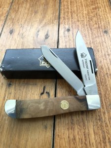 Puma Knife: Puma Rarer Trapper Lock back Knife with Olive Wood Handle