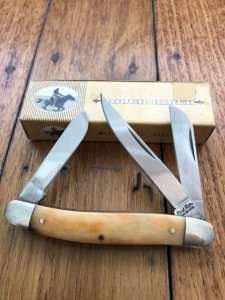 Rough Rider Amber Bone 3 Blade Stockman Knife