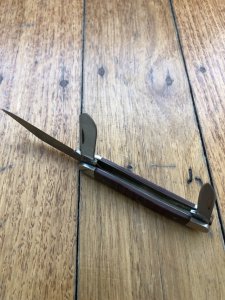 Case USA Knife: Circa 2010 Model 63087 Small/Medium Size 3 Blade Stockman Knife with Brown Jigged Bone Delrin Handle  Folding Knife