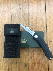 Puma Knife: Puma Protec Zytel Folding Lock blade Knife with clip, Pouch and original Green box