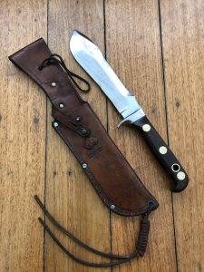 Puma Knife: Puma Original 1968 ALLWECK-MESSER 6399 White Hunter in original sheath