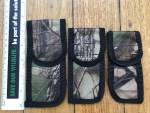 Knife Sheath: Large Camo Nylon Knife Pouch