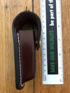 Knife Sheath: Swiss Army Knife Leather Leather Knife Pouch - 3-3.5 inch
