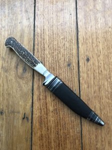 Puma Knife: Puma 1990's Jagdnicker Knife with Stag Handle & Sheath