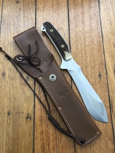 Puma Knife: Puma Rare Original 2001 New Hunter Model 118375 in original sheath #57102-1