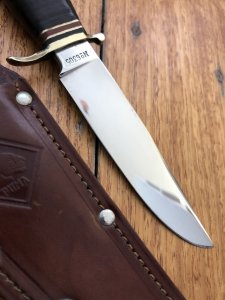Puma Knife: Puma 1960's 6305 SPORTMESSER Knife with Leather Handle & Original Sheath