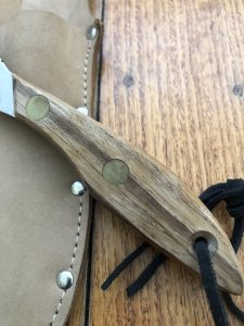 J.Murphy Knives USA: Canadian Guide Style Skinner with Suede Leather Sheath