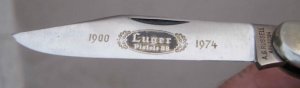 Puma A G RUSSELL 1974 Luger Pistol Commemorative Club Knife No:00883