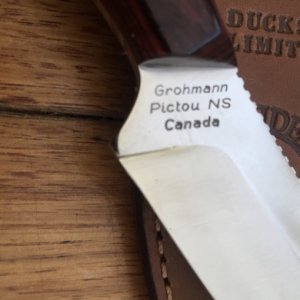 Grohmann Knives: Ducks Unlimited 1999 Pictou Presentation Knife