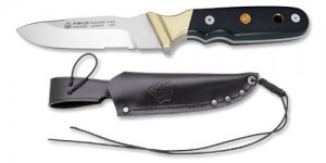 Puma Knife: Puma 2+2 Niederwild Fixed Blade knife with Micarta wood Handle