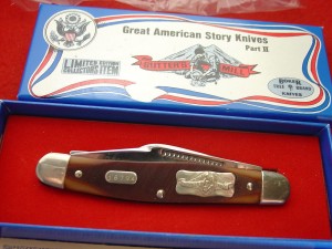 Boker USA made American Story II CALIFORNIA GOLD RUSH Stockman Folding Knife