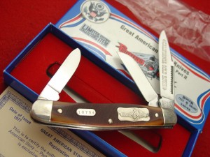 Boker USA made American Story II CALIFORNIA GOLD RUSH Stockman Folding Knife