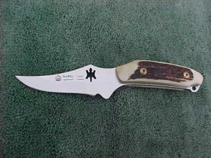 Puma Knife: Puma Buddy 'Laser Cutout' with Stag Handle - 2004