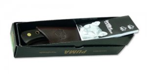 Puma Knife: Puma 4 Star Fixed Blade Nicker Knife with Grenadil wood Handle