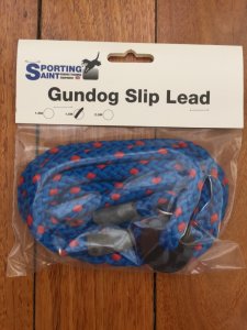 Dog Lead: Royal blue/Red-flecked Slip Lead, 8mm thick, 1.5m long