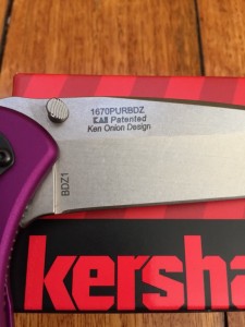 Kershaw Knife: Kershaw Blur Purple Tanto Folding Knife