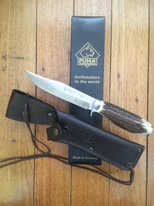 Puma Knife: Puma Bowie Special Edition Handmade Knife with Stag Antler Handle