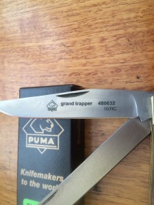 Puma Knife: Puma Grand Trapper Large Lockback Knife with Brown  Jigged Bone Handle