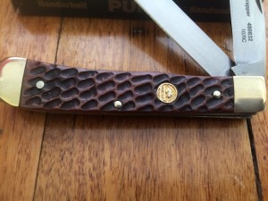 Puma Knife: Puma Grand Trapper Large Lockback Knife with Brown  Jigged Bone Handle