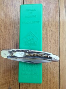 Puma A G RUSSELL 1974 Luger Pistol Commemorative Club Knife No:00883