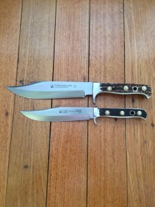 Puma Knife: Puma Current Model Bowie Handmade Knife with Stag Antler Handle