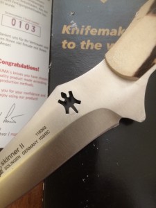 Puma Knife: Puma Skinner II Laser Cut with Stag Handle leather sheath Paperwork